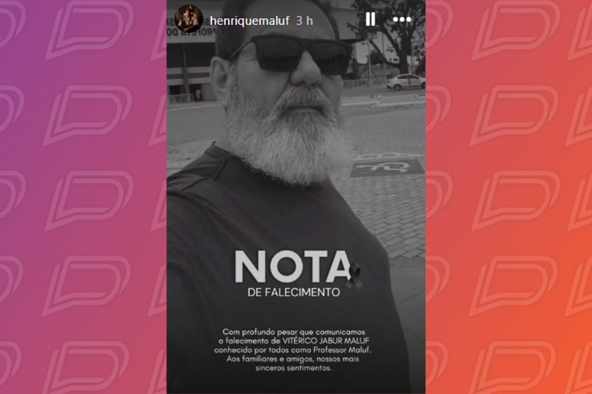 Cantor Henrique Maluf lamentou morte de pai nas redes sociais. - Foto: Instagram/Reprodução
