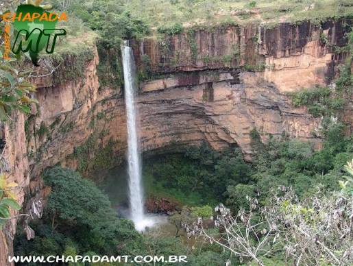 Cachoeira Veu de Noiva - CHAPADA DOS GUIMARÃES - POUSADAS, HOTEIS, PONTOS TURISTICOS